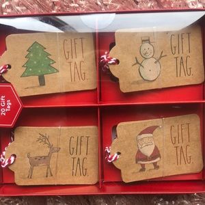 NEW RAE DUNN 20 GIFT TAGS